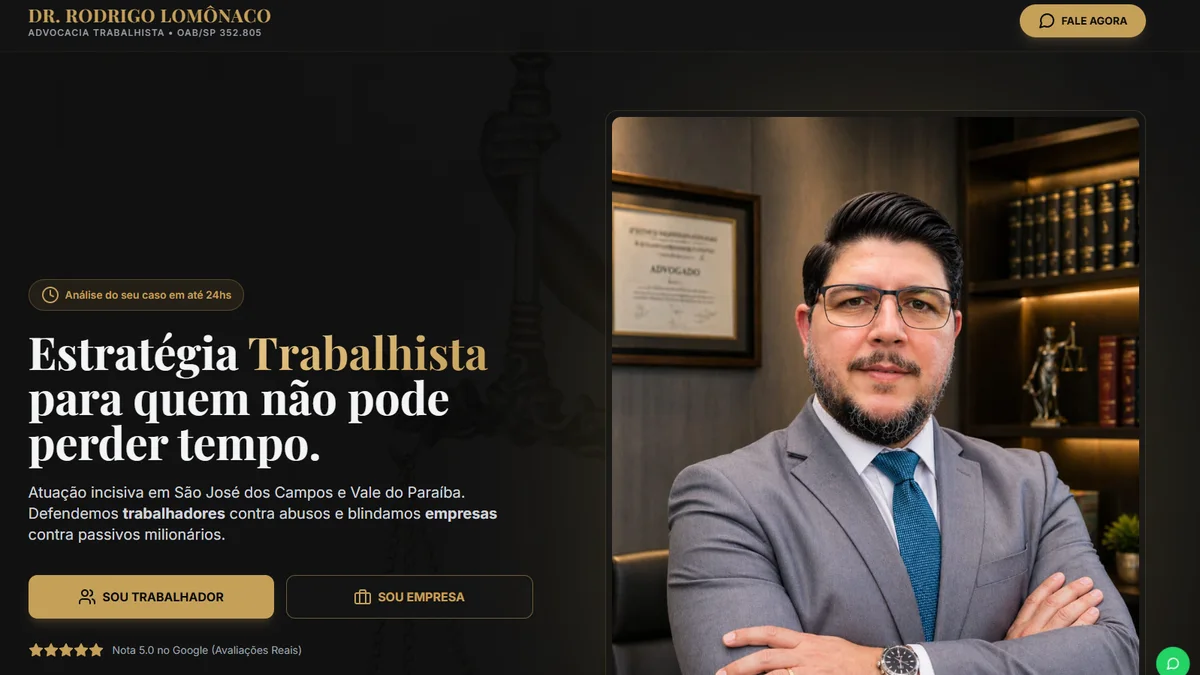Site institucional profissional com carregamento rápido e alta autoridade para empresas